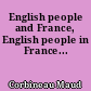 English people and France, English people in France...