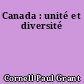 Canada : unité et diversité