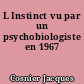 L Instinct vu par un psychobiologiste en 1967