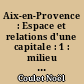 Aix-en-Provence : Espace et relations d'une capitale : 1 : milieu du XIVe s.-milieu du XVe s.