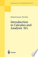 Introduction to calculus and analysis : Volume 2 : 1 (chap 1-4)
