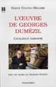 L'œuvre de Georges Dumézil : catalogue raisonné