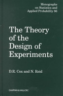 The Theory of the design of experiments