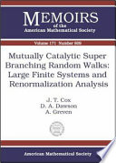 Mutually catalytic super branching random walks : large finite systems and renormalization analysis