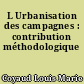 L Urbanisation des campagnes : contribution méthodologique