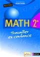 Math 2de : nouveau programme : travailler en confiance