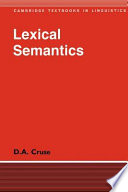 Lexical semantics