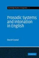 Prosodic systems and intonation in English