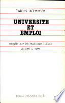 Université et emploi : enquête sur les étudiants lillois de 1971 à 1977
