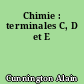 Chimie : terminales C, D et E