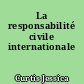 La responsabilité civile internationale