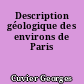 Description géologique des environs de Paris