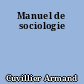 Manuel de sociologie