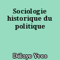 Sociologie historique du politique