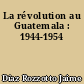 La révolution au Guatemala : 1944-1954