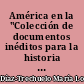 América en la "Colección de documentos inéditos para la historia de España"