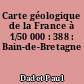 Carte géologique de la France à 1/50 000 : 388 : Bain-de-Bretagne