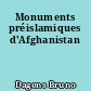 Monuments préislamiques d'Afghanistan