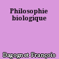 Philosophie biologique