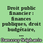 Droit public financier : finances publiques, droit budgétaire, comptabilité publique et contentieux financier