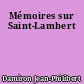 Mémoires sur Saint-Lambert