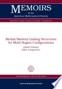 Medial/skeletal linking structures for multi-region configurations