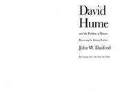 David Hume and the problem of reason : recovering the Human Sciences