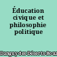 Éducation civique et philosophie politique