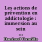 Les actions de prévention en addictologie : immersion au sein de l'association Addiction France à Bordeaux