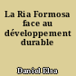 La Ria Formosa face au développement durable