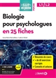 Biologie pour psychologues en 25 fiches