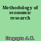 Methodology of economic research