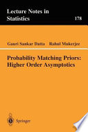 Probability matching priors : higher order asymptotics