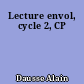 Lecture envol, cycle 2, CP