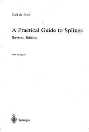A practical guide to splines