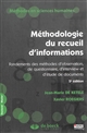 Méthodologie du recueil d'informations : fondements des méthodes d'observation, de questionnaire, d'interview et d'étude de documents