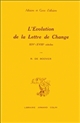 L'évolution de la lettre de change : XIVe-XVIIIe siècle