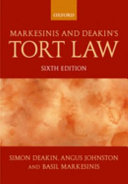 Markesinis and Deakin's tort law