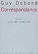 Correspondance : Volume VII : Janvier 1988-novembre 1994