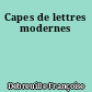 Capes de lettres modernes