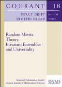 Random matrix theory : invariant ensembles and universality