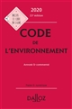 Code de l'environnement : annoté & commenté