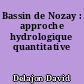Bassin de Nozay : approche hydrologique quantitative