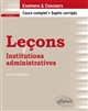 Leçons d'institutions administratives
