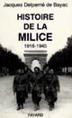 Histoire de la milice : 1918-1945