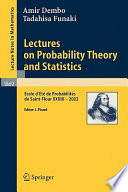 Lectures on probability theory and statistics : École d'été de probabilités de Saint-Flour XXXIII - 2003