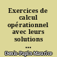 Exercices de calcul opérationnel avec leurs solutions : transformation de Carson-Laplace