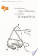 Edmund Husserl's Origin of geometry : an introduction