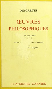 Oeuvres philosophiques : Tome 3 : 1643-1650