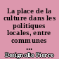 La place de la culture dans les politiques locales, entre communes et intercommunalité en Loire-Atlantique : Etude sur les territoires des communautés de communes d'Ancenis et du Castelbriantais